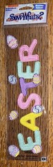 SEW WHATS Sticker Title EMBROIDERED ~ SPRING ~ Flower Beautiful 11″x3″ Scrapbook