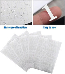 10 Sheets Vinyl Letter Stickers, 1200 Pcs Self-Adhesive Number and Alphabets Sti