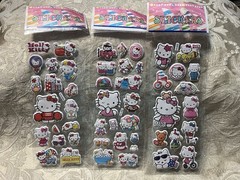 Retro Vintage Look Hello Kitty 3D Puffy Stickers 3 sets (#6)