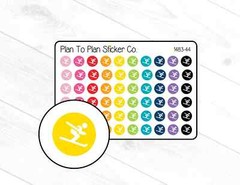 1483-44~~Skiing Icon Planner Stickers.