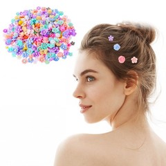 300PCS Flower Resin Charms Mini Cabochons 14 cm x 20 x 1.5 cm, Mixed color