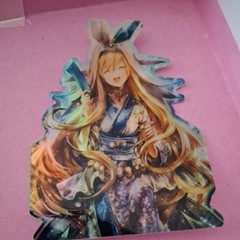 Remember WIXOSS holographic Sticker Lot X2 3X3 Inches Fairy Anime Blonde Girl