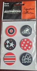 Creative Imaginations Signature Collection-Disney Magic Kingdom 6 Brads-New