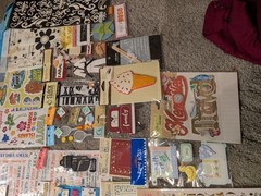 Huge Lot of 55 Scrapbooking Stickers, Jolees, Sticko, Recollections… NICE LOT