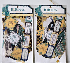Scrapbooking Collection Huge Lot Vintage Fashion Theme Teal Peacock Paper Brads
