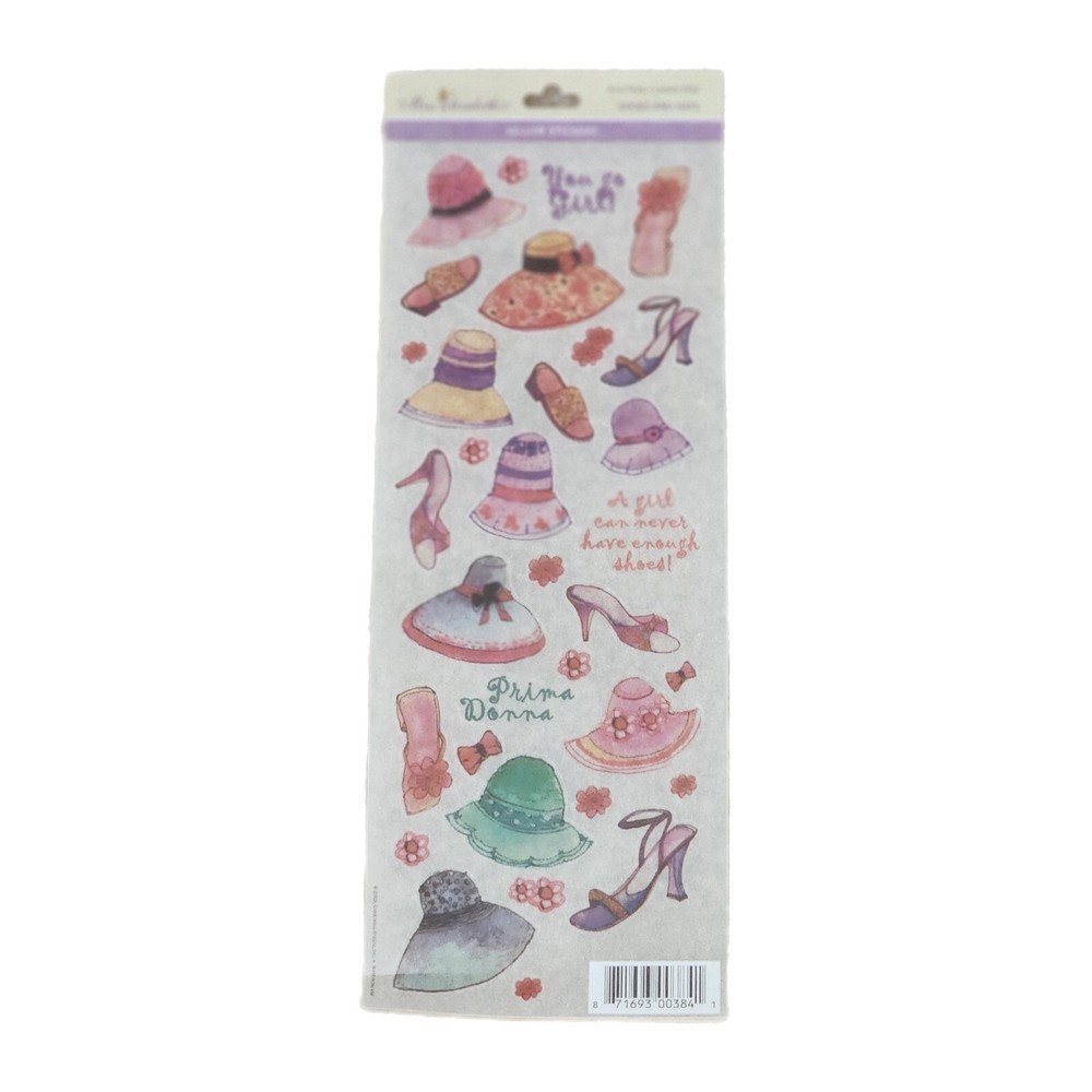 Miss Elizabeth’s Vellum Stickers SHOES AND HATS Acid & Lignin Free