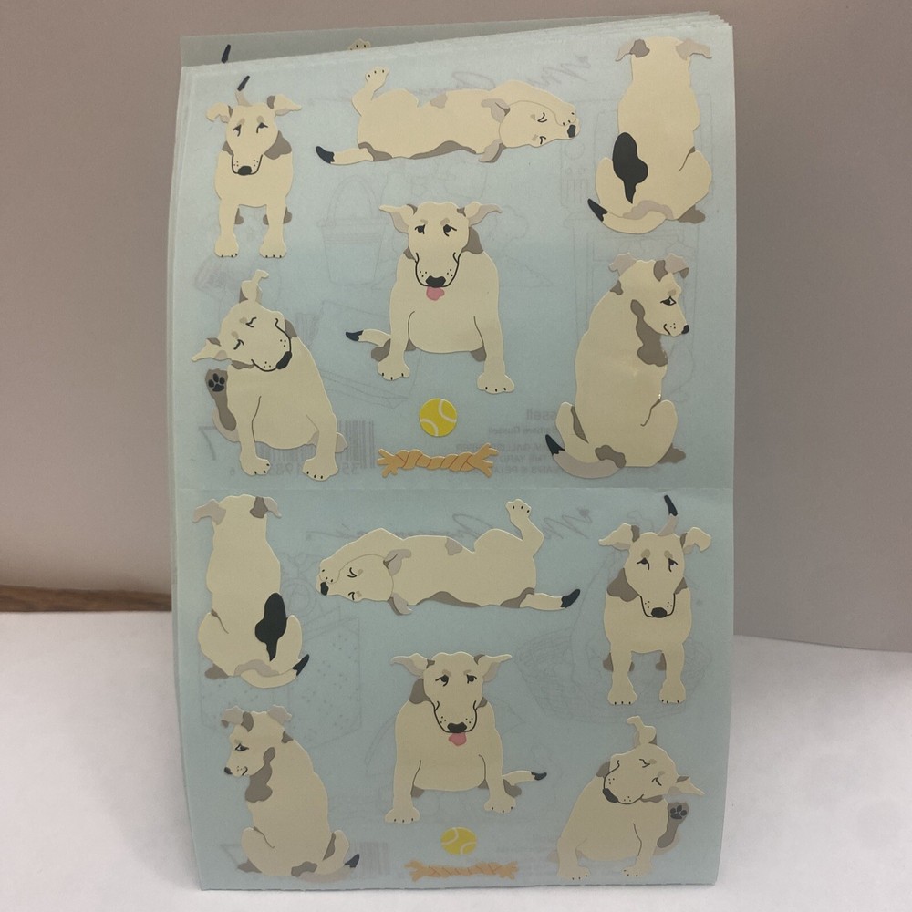 Mrs Grossman’s Vintage Stickers 2000 JACK RUSSELL TERRIER Dog 1 Sheet As Shown