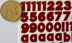 DEEP RED 7/16” CHUNKY ALPHABET Stickers(2 sheets)Making Memories •Letter•Numbers
