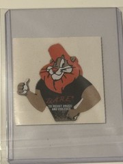 Vintage Personal Expressions D.A.R.E. Dare Lion Fuzzy Sticker Daren The Lion