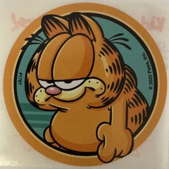 GARFIELD CIRCLE #1 Stickers Nickelodeon•Animal•Cat•Chubby•Cartoon•Card Making•