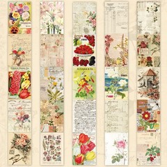 537pcs Vintage Washi Stickers and Papers for Scrapbooking, 537 PCS, Green