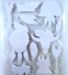Scrapbooking Items Puffy Stickers Fruit Brads Beaded Flowers 3D Mixed Lot New