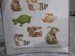 Sealed NOS VTG 1984 CURRENT CRITTERS STICKERS 2293-2 4 Sheets Smiling Animals