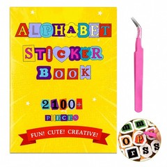 2100+ Pcs Scrapbook Letter Stickers Book, for Junk Journal, Colorful