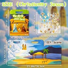 Reusable Sticker Books for Toddlers 1-3, Puffy Stickers for Ages 2-4 (3 Set)