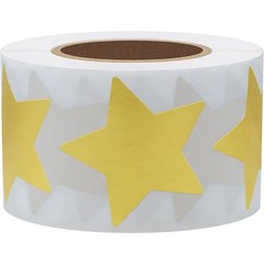 Gold Star Stickers for Kids 1.5 Inch Metallic Foil Labels 500 Total Roll