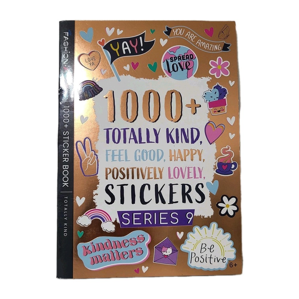 Fashion Angels 1000+ Sticker Book Totally Kind Stickers Series 9, 40 Page Book