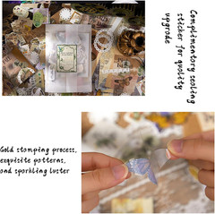 251Pcs Vintage Scrapbook Supplies Pack Kit for Junk Journal Bullet Aesthetic Pap