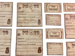 Rustic Kraft Paper Tags For Crafts Scrapbooking 36 Pcs Photo Travel Labels MQ