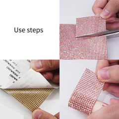 Bling Rhinestone Sheets Self Adhesive for Decoration, 9.4 X 7.9 Inch Rhinestone