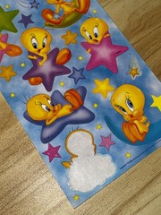 Vintage Sandylion Looney Tunes Tweety Bird Sticker Sheet 2000s Y2K