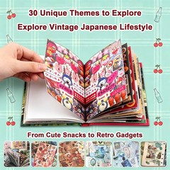 Japanese Sticker Book for Adults – 30 Sheets 990+ Pcs Aesthetic Cute Scrapboo…