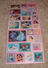 Sandylion Disney Sticker ~ Princess Postage Stamps