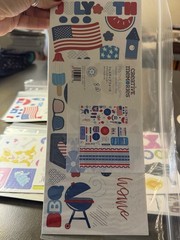 Creative Memories Festive Fourth Designer Stickers New