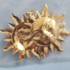 NEW Metal Charms CELESTIAL MOON STAR SUN Scrapbooks Crafts Silver Gold Tone -A
