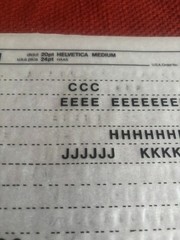 6 Letraset INSTANT LETTERING Transfer Letters 20pt-24pt Helvetica Medium 7