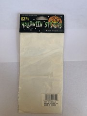 Vtg Halloween Puffy Stickers Taiwan Lot of 3 Owl Pumpkin Ghost Skeleton NOS