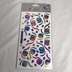 Vintage Stickopotamus Confetti Binder Stickers SPMT17 Birthday Party Ribbons New
