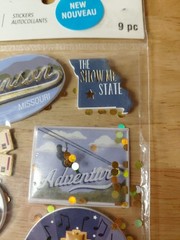 Recollections BRANSON MISSOURI Dimensional Stickers 9 Pieces