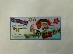 Funny Face Funny Money Stickers, Apply Directly on Cash & Check in Greeting Card