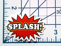 Splash Vinyl Sticker Cartoon Bubble Waterproof Die Cut Laptop Water Bottle Decal