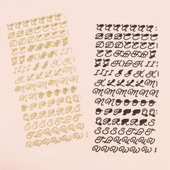 – Alphabet Puffy Stickers in Uppercase and Lowercase, Numbers and Special Charac