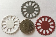GEARS Die-Cuts(10pc)Steampunk •Cogs•Metal•Sprocket•Earthtone •Machine•Antique•••