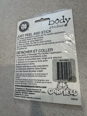 Garfield Reward Body Stickers NWT