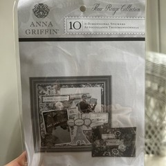 Lot of 7 Anna Griffin K&Company Scrapbooking Card Making Embellishments Die Cuts