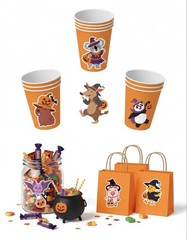 Halloween Animal Sticker Set – 64 Piece
