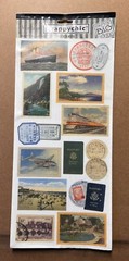 2003 Scrappy Chic “Me & My Big Ideas” Vintage International Travel Stickers NOS