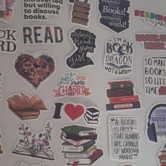 Books & Reading Quote Sticker Lot – «READ MORE BOOKS» Multicolor Designs