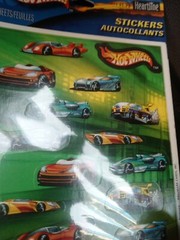 Vintage Hallmark Stickers HOT WHEELS Cars Scrapbook 4 Sheets Heartline New 2002