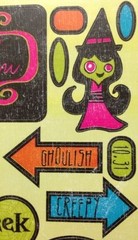 HALLOWEEN Self Adhesive Die-Cut Stickers (18pc)Reminisce•Holiday•Witches•Cat