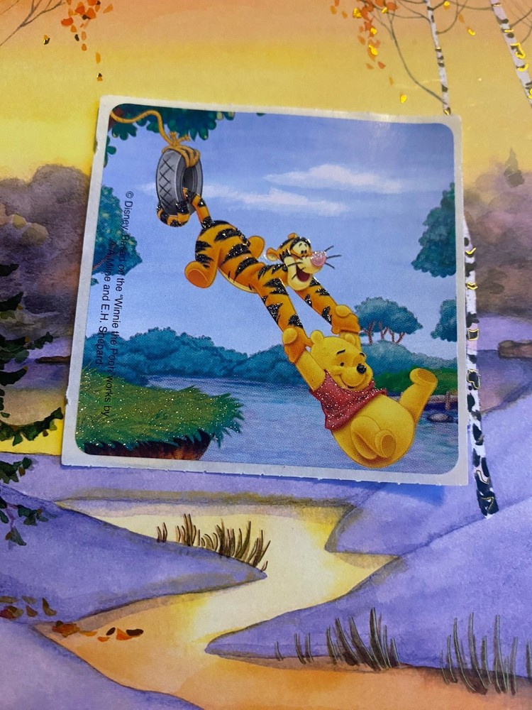 Glittery Tigger & Winnie The Pooh Sticker Mod 2.5” Inches