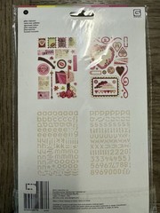 Basic Grey *KISSING BOOTH* Coordinating Chip Stickers & Die Cut Shapes +BONUS