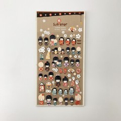 KOKESHI – Adorable scrapbooking sticker