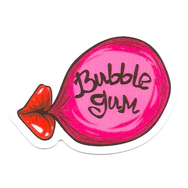 Bubble Gum Lips Pink Pop Art Die Cut Vinyl Sticker Decal Durable Fun