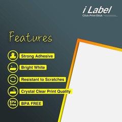 Effortless Peeling 8.5×11 Full Sheet Sticker Labels – 100 Pack for All Printers
