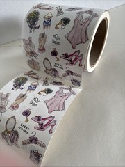 Retro Beauty Girl Sticker ROLL NRN Designs Scrapbook Stickers Shoes Accessories￼
